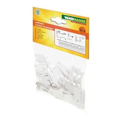 Abbildung von Windhager Seilspannsonnensegel Laufhaken, Zubehör für Seilspannmarkise / Sonnensegel, Sonnensegel (30er Pack)