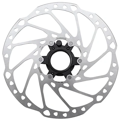 Abbildung von SHIMANO Unisex Erwachsene RT EM600 Bremsscheibe, Silber, 160mm