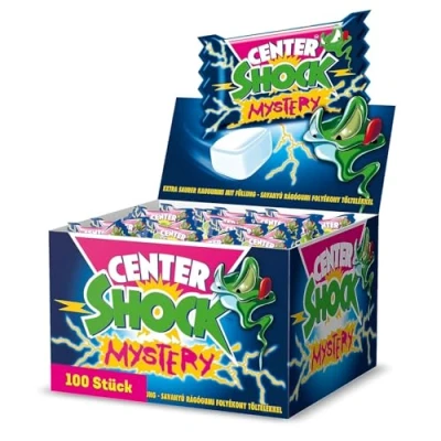 Abbildung von Center Shock Mystery Box mit 100 Kaugummis Extra sauer Zufallsgeschmack