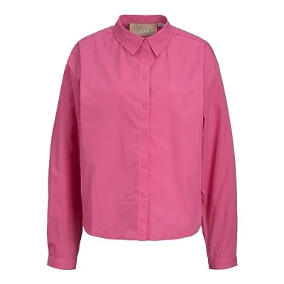 Abbildung von JJXX Mission LS Relax NOOS Hemdbluse, Damen, Größe: Large, Carmine rose