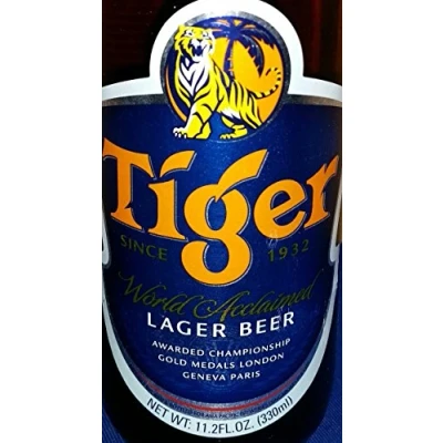 Abbildung von 6 Flaschen Tiger Beer Asien a 0,33L Bier asian inc. 0,48 MEHRWEG Pfand