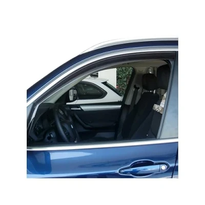 Abbildung von OMAC Windabweiser Regenabweiser kompatibel mit BMW X3 F25 2010 2017 Dunkel Acryl 2tlg