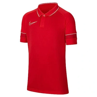 Abbildung von Nike Performance Fussball Teamsport Academy 21 Sport Tshirt für Kinder, Größe: 128 140, Rotweiss
