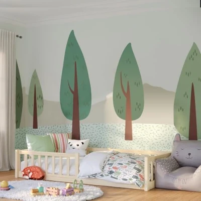 Abbildung von Bellabino Hausbett Bia (natur, 90x200 cm, Bodenbett Vere mit Rolllattenrost und Rausfallschutz), bodentiefes Kinderbett in verschiedenen Ausführungen
