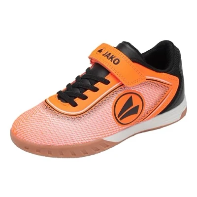 Abbildung von JAKO Course Unisex Sneaker low für Kinder, Größe: 32, Neon orange/jet black Schuhe