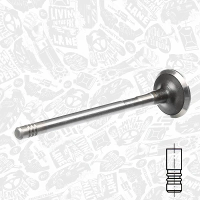 Abbildung von ET ENGINETEAM VE0060 Auslaßventil 24,1mm Auslassseite Ventilschaft verchromt FORD: MONDEO 4, FIESTA 5, Focus 2 Schrägheck, VOLVO: V50, V40 Kombi