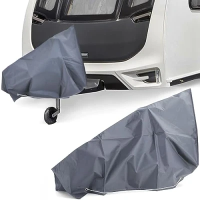 Abbildung von Wohnwagen Caravan Deichselhaube Deichselabdeckung Deichselhülle Schutz Grau