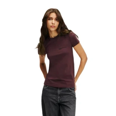 Abbildung von Karl Lagerfeld Jeans SLIM FIT TEE Tshirt basic, Damen, Größe: XS, Plum perfect