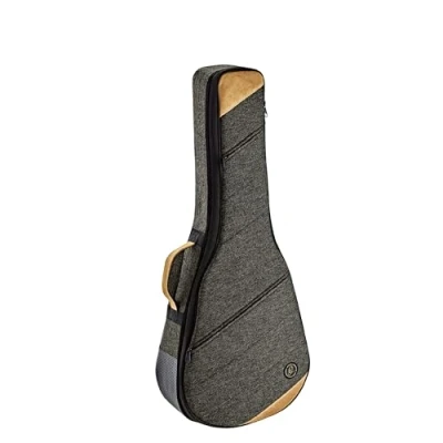 Abbildung von Ortega Guitars gepolstertes Soft Case für 3/4 Akustikgitarren Leinen, Baumwolle, Veloursleder graubraun, mocca (OSOCACL34 MO)