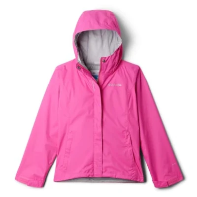 Abbildung von Columbia Youth Girls Arcadia 2 Jacket, Waterproof Rain Pink Ice, XXS