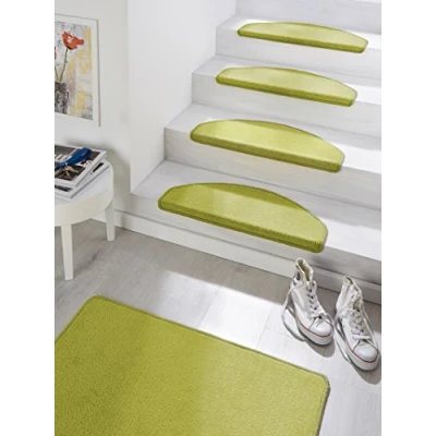 Abbildung von HANSE Home Stufenmatte &quot;Fancy&quot;, halbrund, 15 Stück, Treppenmatten, Selbstklebend, Stufenteppich, Treppenstufen