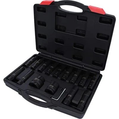 Abbildung von KS TOOLS 450.0420 Steckschlüsseleinsatz Set Chrom Molybdänstahl 3/4, 1Zoll Vierkant