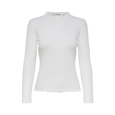 Abbildung von ONLY Onlemma HIGH NECK NOOS JRS Langarmshirt, Damen, Größe: Large, Egret