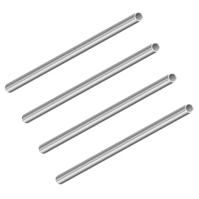 Abbildung von LAVMHAB 304 Edelstahlrohr 9mm Außendurchmesser x 1mm Wandstärke, 200 mm Länge, nahtlose runde Edelstahl Rohr (4 Stück)