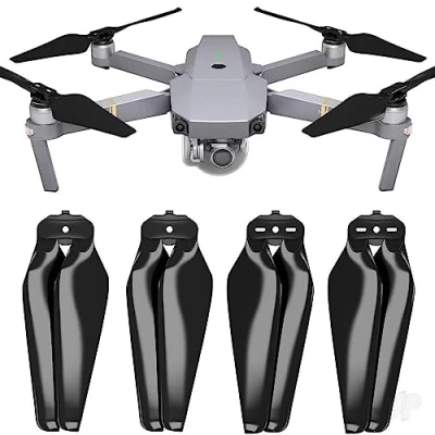 Abbildung von Master Airscrew Stealth Propeller kompatibel mit DJI Mavic Pro &amp; Platinum Schwarz, 4 Stück