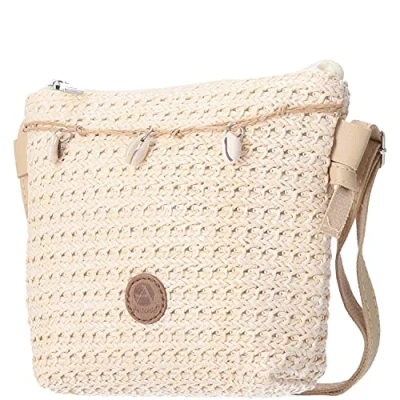 Abbildung von Antonio Umhängetasche Damen Bast Tasche XS beige (1, 1 tlg., 1)