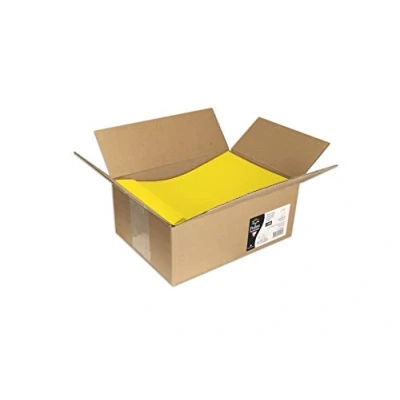 Abbildung von Clairefontaine 7057C Packung mit 200 Umschläge Pollen, C4, 229 x 324mm, haftklebend, 1 Pack, Sonnengelb
