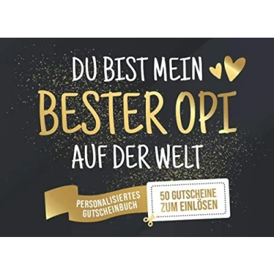 Abbildung von Du Bist Mein Bester Opi Auf Der Welt Personalisiertes Gutscheinbuch 50 Gutscheine: Gutscheinheft zum selber Ausfüllen und Verschenken 25 ... Geburtstag oder als Geschenk zu Weihnachten