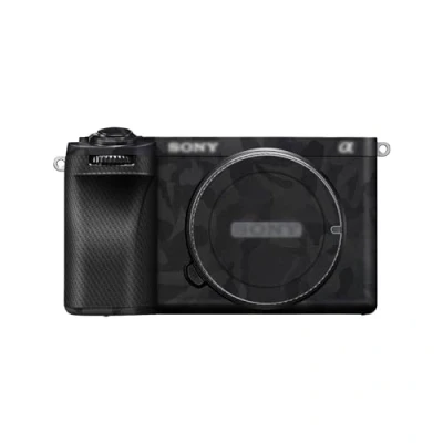 Abbildung von JJC Kamera Skin Aufkleber Body Wrap Schutzhülle für Sony A6700 ILCE 6700 3M Schutzfolie Anti Kratz Schild (Shadow Black)