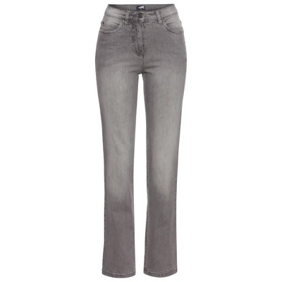 Abbildung von Arizona Gerade Jeans Annett bequeme Passform, 5 Pocket Style, hohe Taille