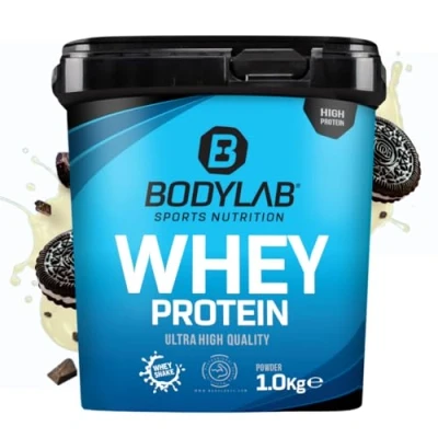 Abbildung von Bodylab24 Whey Protein Pulver, Cookies &amp; Cream, 1kg