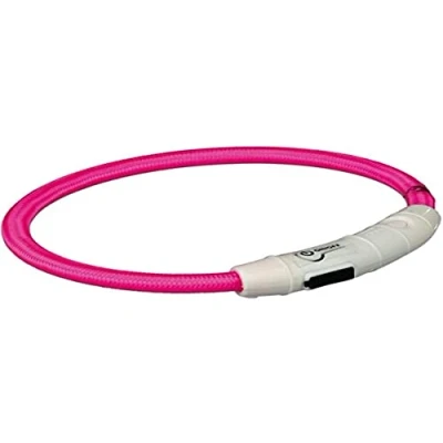 Abbildung von TRIXIE Leuchthalsband Flash Leuchtring USB pink