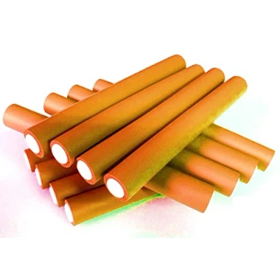 Abbildung von Papilotten Flex Wickler Set Menge u. Größe nach Wahl (von deutschem Friseurbedarf Fachhändler!) (orange 15 16 mm 12 Stck. ohne Tasche)