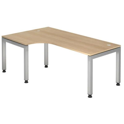 Abbildung von HAMMERBACHER höhenverstellbarer Schreibtisch VJS82/E/S eiche