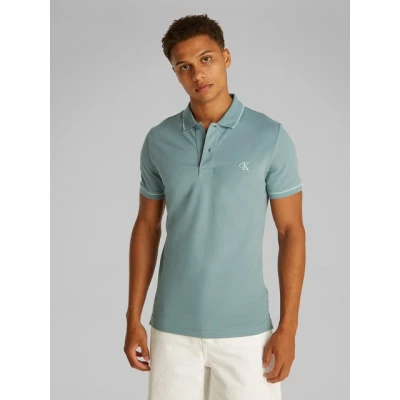 Abbildung von Calvin Klein Jeans Tipping SLIM Poloshirt, Herren, Größe: Small, Trooper