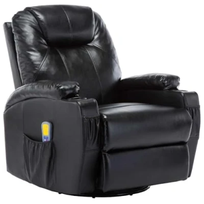 Abbildung von vidaXL Fernsehsessel Schwarz Massagesessel Relaxsessel Schaukelsessel Sessel