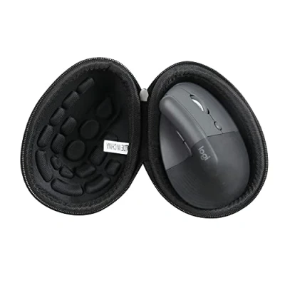 Abbildung von Hermitshell Hart Reise Fall für Logitech Lift Vertikale Ergonomische Maus (Schwarz)