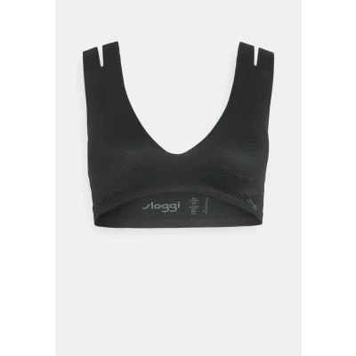Abbildung von Sloggi FEEL FLOW Triangel BH, Damen, Größe: 75C. 80A C. 85A, Black