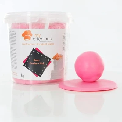 Abbildung von Zuckerteig Rollfondant Zuckermasse Fondant 1 5kg 26 Farben Perfekt zum Modellieren von Figuren und Dekorationen Halal &amp; Koscher (Rosa kg)