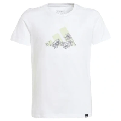 Abbildung von adidas Mädchen Training Graphic Tee Kids, White, 7 8 Years