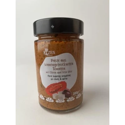 Abbildung von Rizes Paste aus sonnengetrockneten Tomaten mit Oliven und Feta Käse Ablaufdatum: 17.08.2025