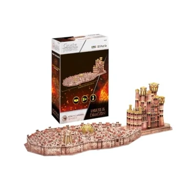 Abbildung von Revell 3D Puzzle I House of The Dragon King&#039;s Landing Detailliertes Modell mit Rotem Bergfried und Septe von Baelor Perfekt für Fans Sammler Game Thrones