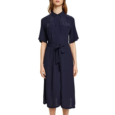 Abbildung von Esprit Blusenkleid, Damen, Größe: 38, Navy
