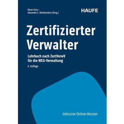 Abbildung von Zertifizierter Verwalter: Lehrbuch nach ZertVerwV für die WEG Verwaltung (Haufe Fachbuch)