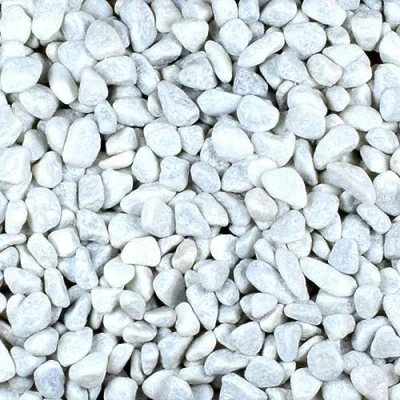 Abbildung von GarPet Kieselsteine Marmorkies weiß 15 25 mm Kg