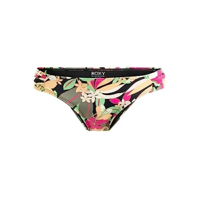 Abbildung von Roxy Printed Beach Classics Bikinihose mit mittlerer Bedeckung für Frauen Schwarz