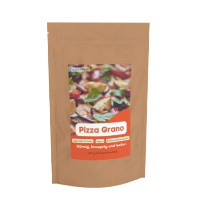 Abbildung von Greencarb® Pizzabackmischung (250g) Pizza Grano Lower Carb Teig und Nur 4,04 g Kohlenhydrate auf 100 Vegane Ballaststoffreich