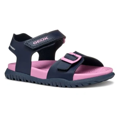 Abbildung von Geox Fusbetto Lauflernschuh für Kinder, Größe: 29, Navy/fuchsia Schuhe