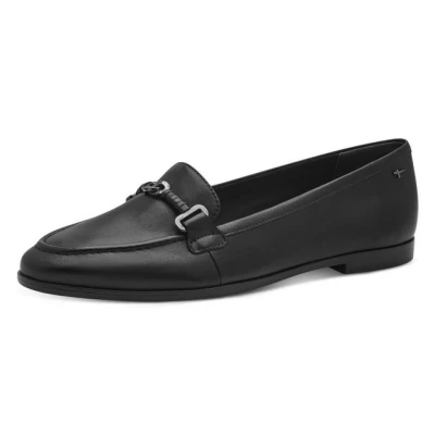 Abbildung von Tamaris Slipper, Damen, Größe: 41, Black leather Leder