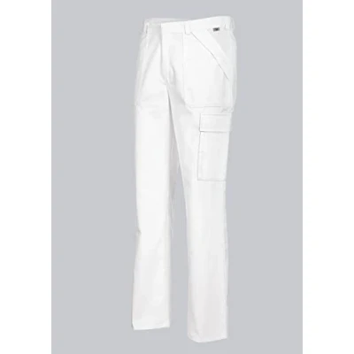 Abbildung von BP 1680 558 21 Ls Unisex Arbeitshose, mit Reißverschluss, 245,00 g/m² Stoffmischung, weiß,