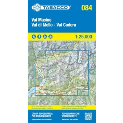 Abbildung von Val Masino di Mell Codera: Tabacco Wanderkarte 1:25000