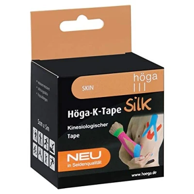 Abbildung von Höga K Tape Silk skin kinesiologischer in Seidenqualität, 5 cm x 5m