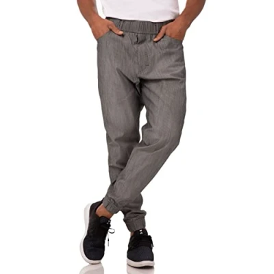 Abbildung von Chef Works Herren Pbe01bwss Kochhose, Schwarz weiß Gestreift, S EU