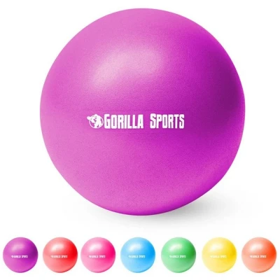 Abbildung von GORILLA SPORTS Gymnastikball 28cm, inkl. Ballpumpe, Farbwahl Yoga, Fitness, Mini Pilates Ball