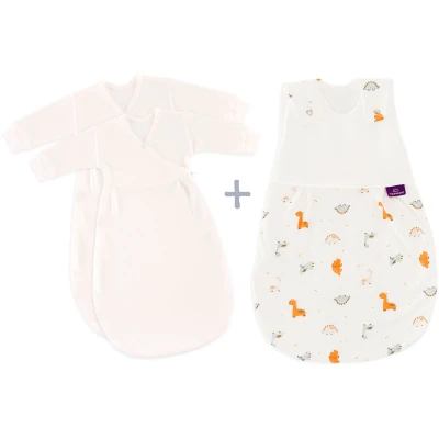 Abbildung von Träumeland Babyschlafsack &quot;3tlg. Set LIEBMICH, Design Dinolino&quot;, (3 tlg.)
