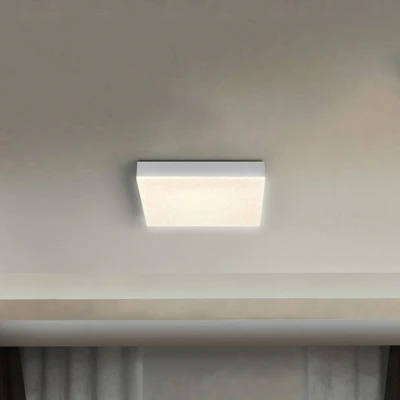 Abbildung von LEDVANCE SMART+ WiFi Glitzer Panelleuchte 300x300, 21W, 1800lm, regulierbares Weißlicht (3000K bis 6500K), rahmenlos, mit Glitzereffekt, steuerbar per App, kompatibel Amazon, Google und Co.